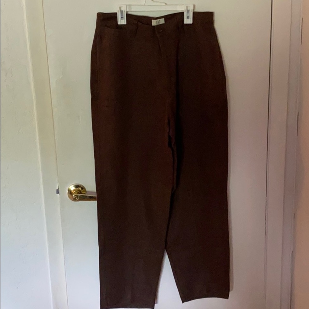 Brown linen pants. Size 33/30.